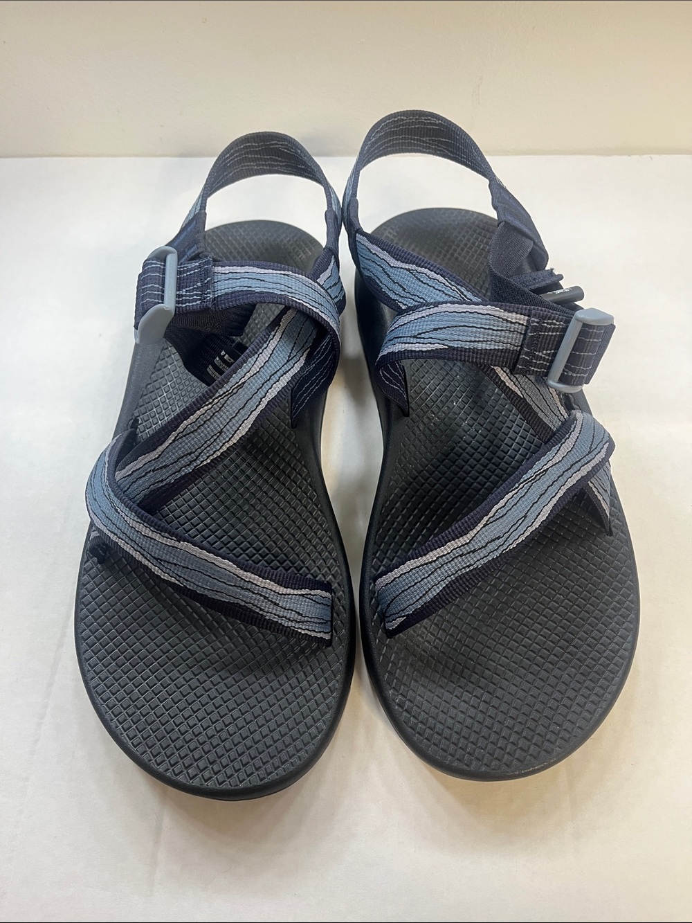 Chaco Men's Black and Gray Strap Sandals
